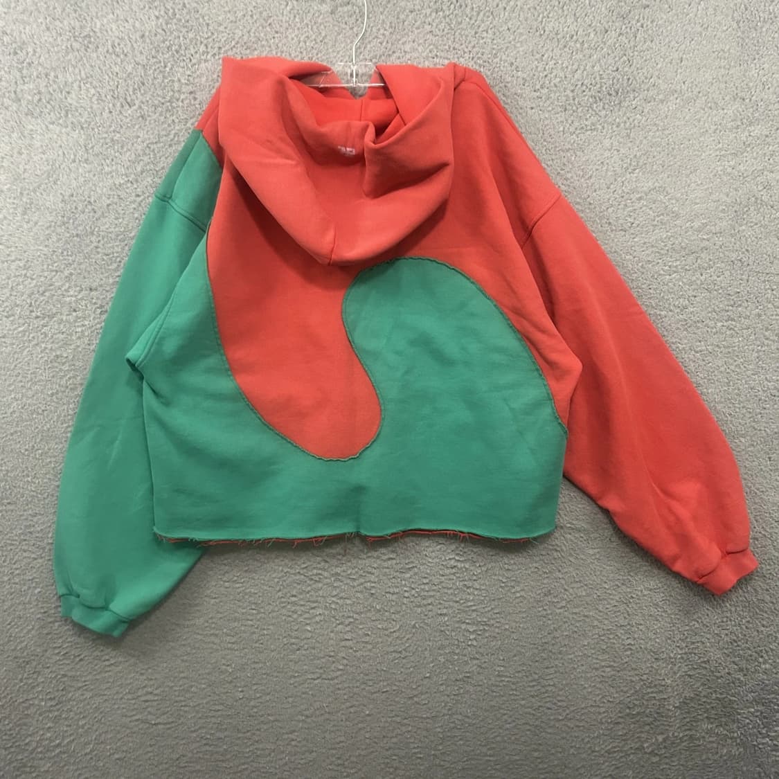 ERL 이알엘 스월 플리스 후디 레드 그린 상품이미지2