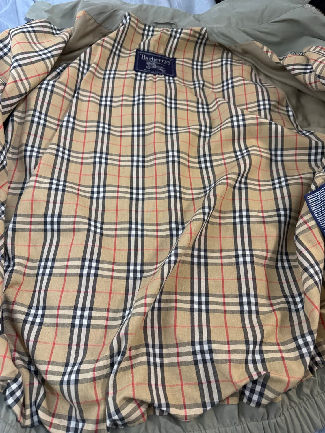 버버리 빈티지 노바 체크 안감 재킷 (S) 상품이미지6
