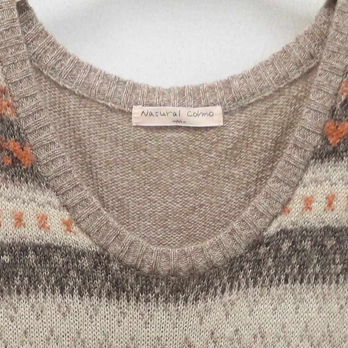 NATURAL COLMO 빈티지 울 혼방 반팔 원피스 60353 상품이미지5