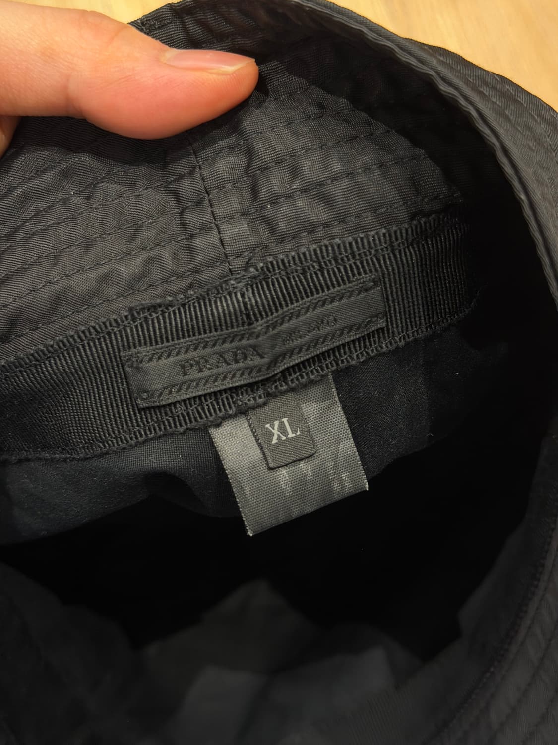 프라다 버킷햇 초판 XL 블랙 상품이미지3