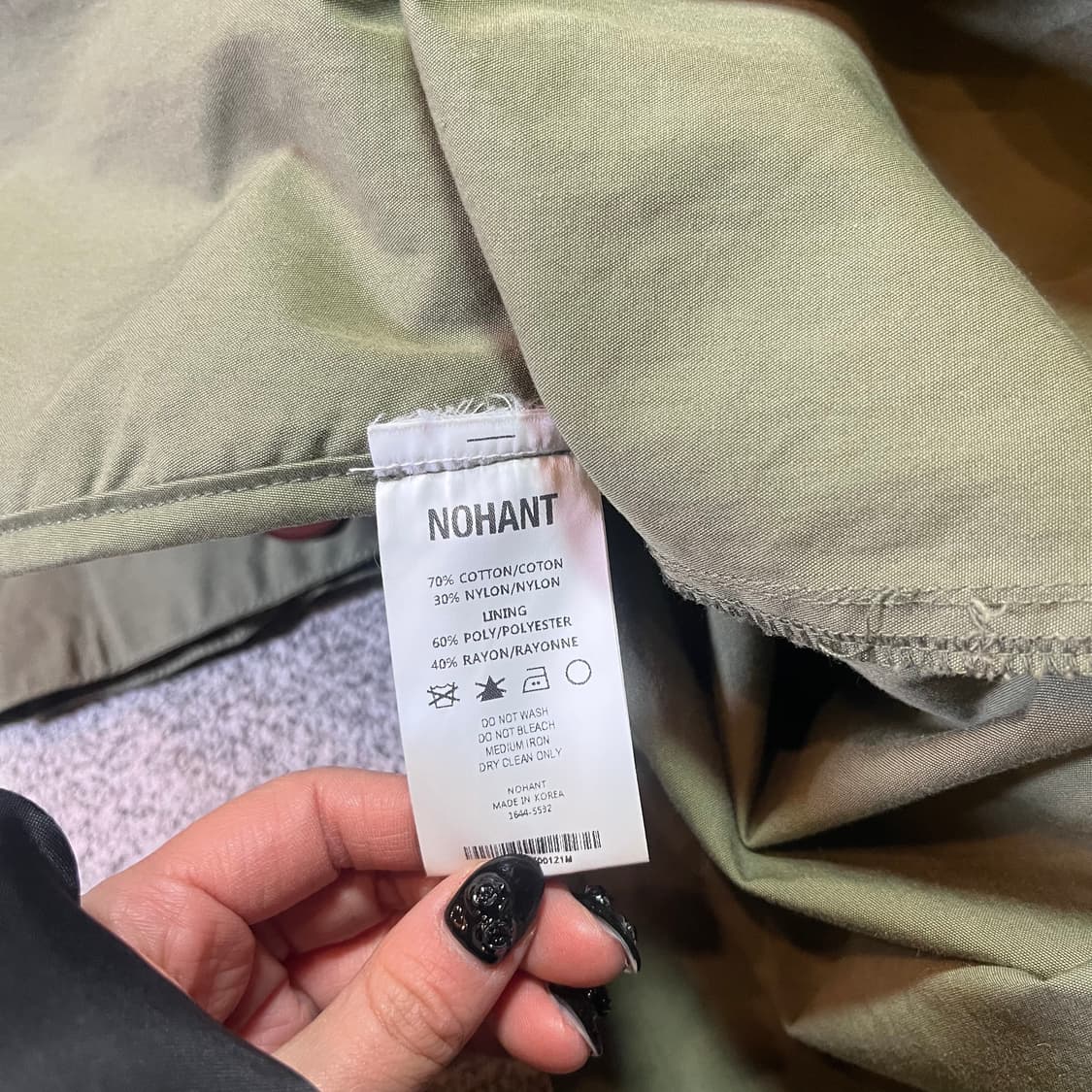 노앙 커브드 더블 트렌치 코트 상품이미지5