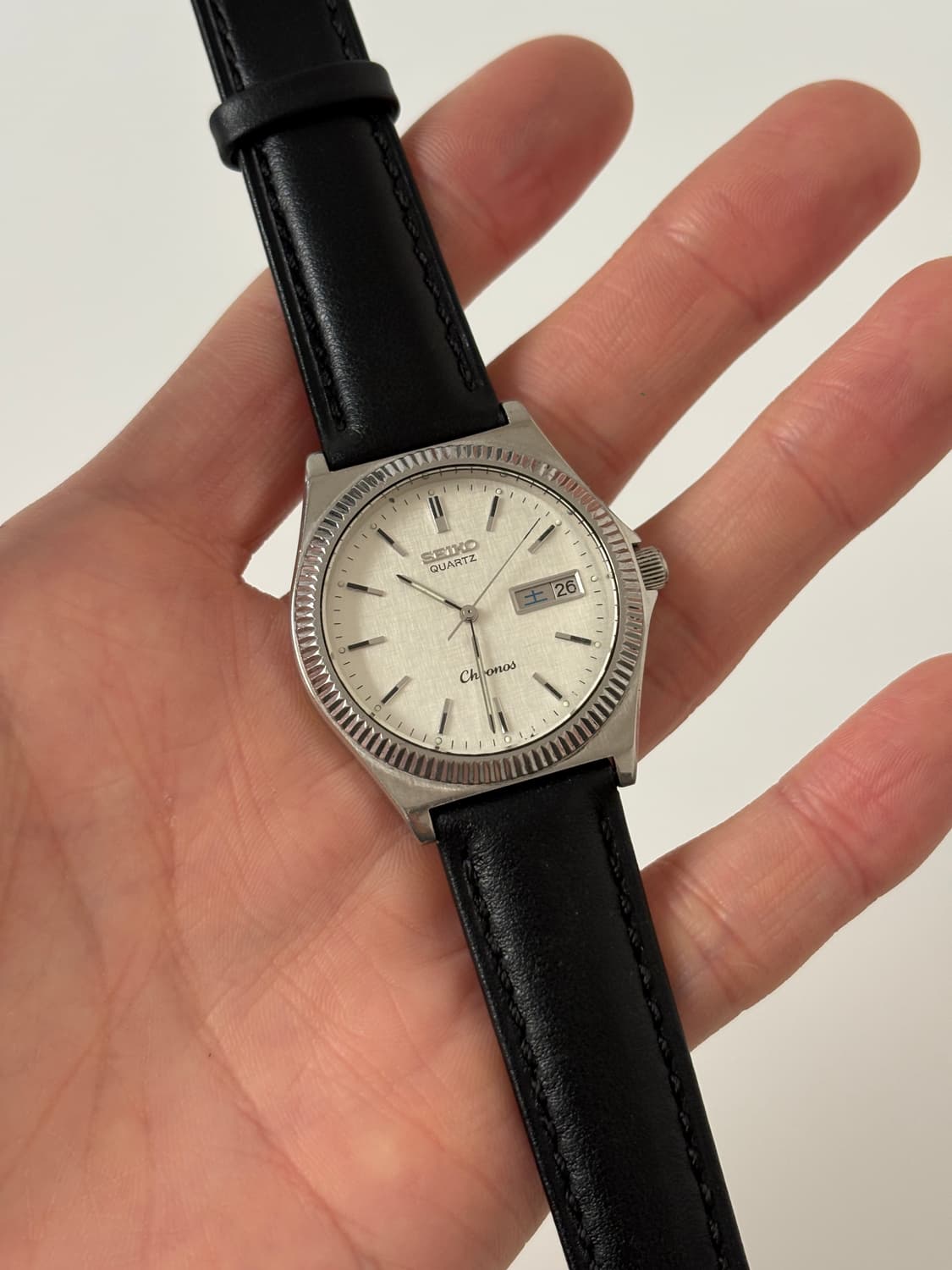 1980s Chorons Bokashi Dial Silver Quartz 상품이미지1