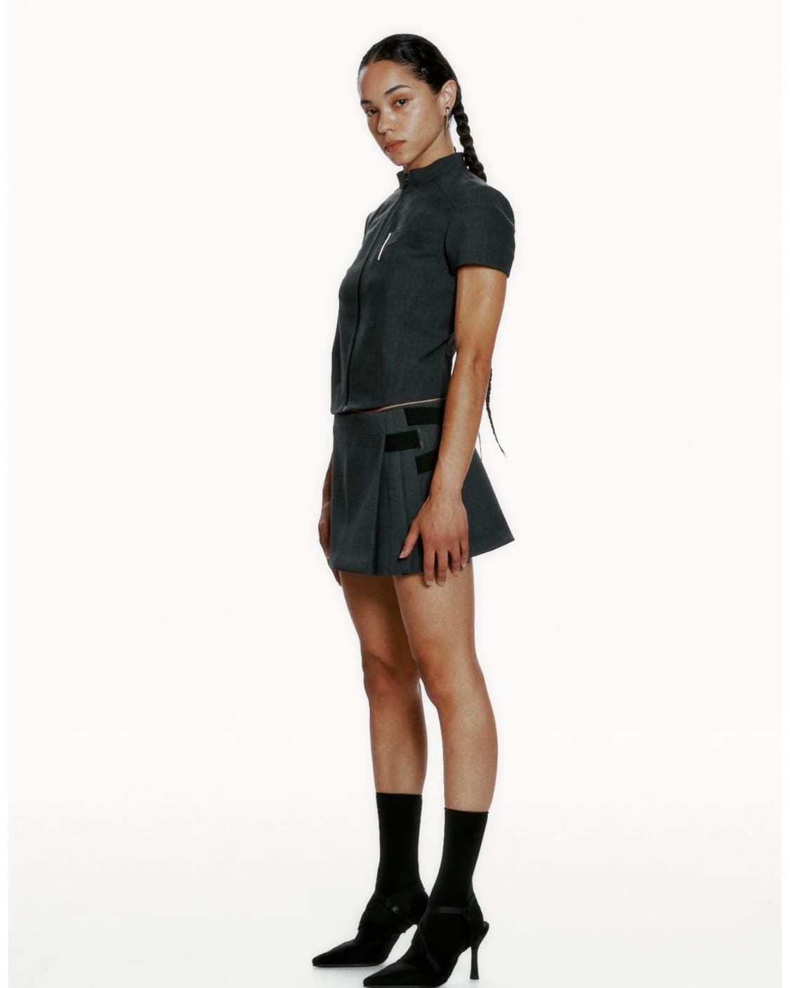 혜인서 플리츠 랩 스커트 상품이미지3