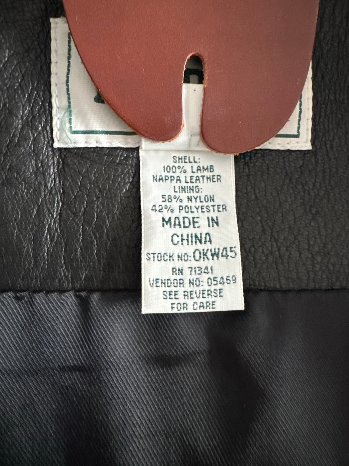 [S] 엘엘빈 ll bean 레더 카코트 상품이미지7