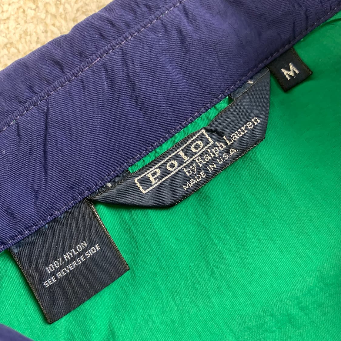 90's made in usa 폴로 랄프로렌 포니로고 나일론 자켓 상품이미지8