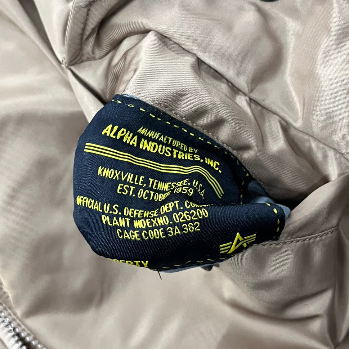 [정품/M] 알파인더스트리 MA-1 봄버 자켓 브라운 오렌지 b14 상품이미지7