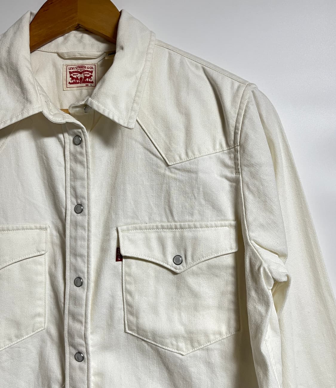 공용 리바이스 아이보리 웨스턴 셔츠 남방 M 상품이미지4