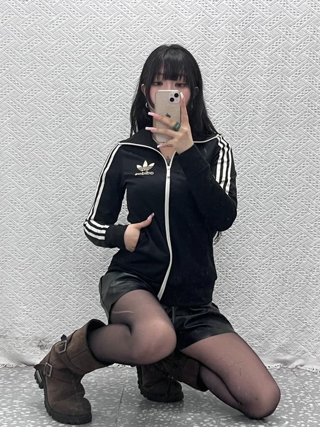 아디다스 유로파 빈티지 Y2K 딱붙핏 져지 집업 95 C12550 상품이미지1
