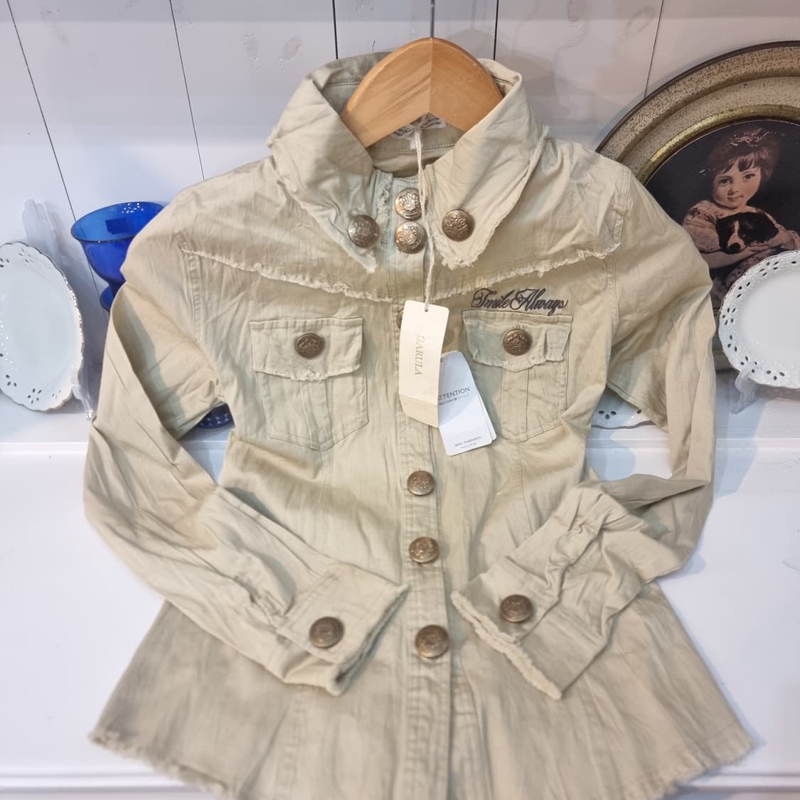 백 레이스업 스트릿 셔츠 자켓 상품이미지3