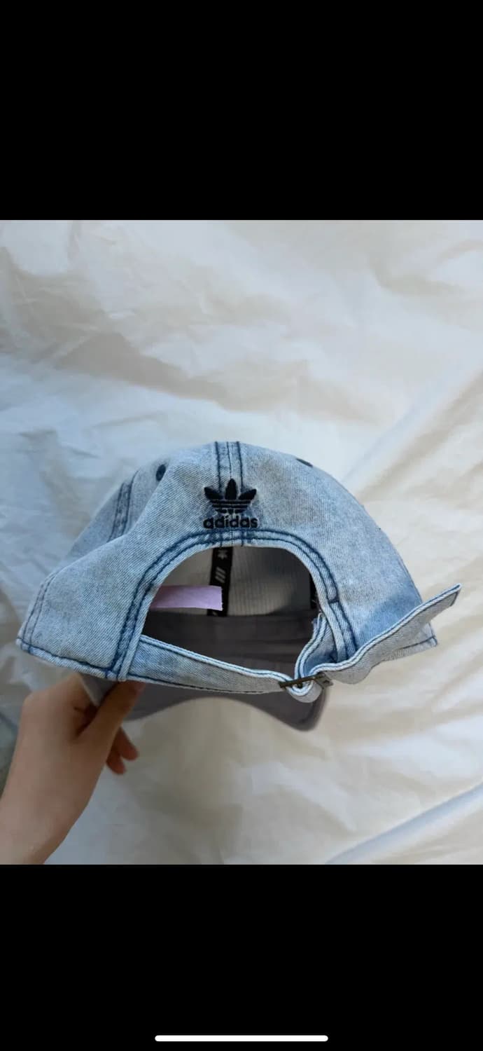 아디다스 빈티지 데님 볼캡 연청 상품이미지6