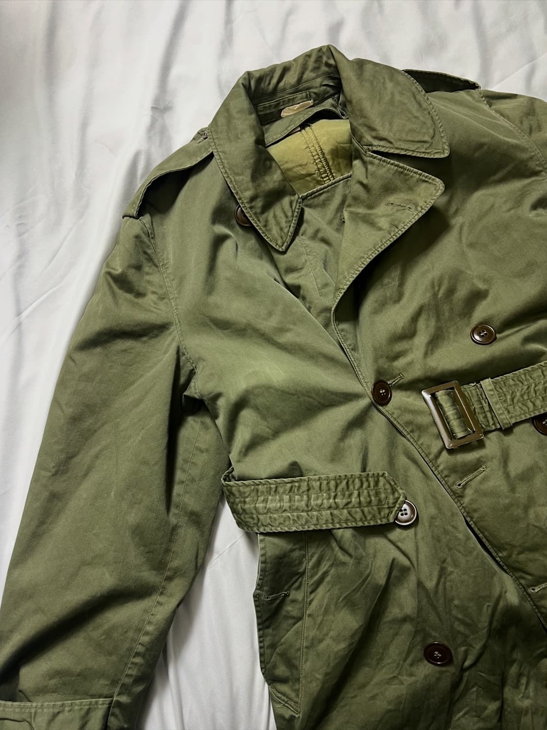 50s 빈티지 미군 OG-107 트렌치코트 상품이미지6