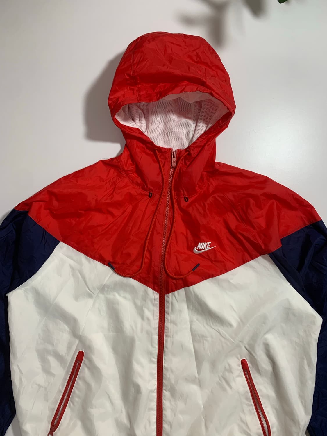 나이키 바람막이 자켓 레드/네이비/화이트 상품이미지2