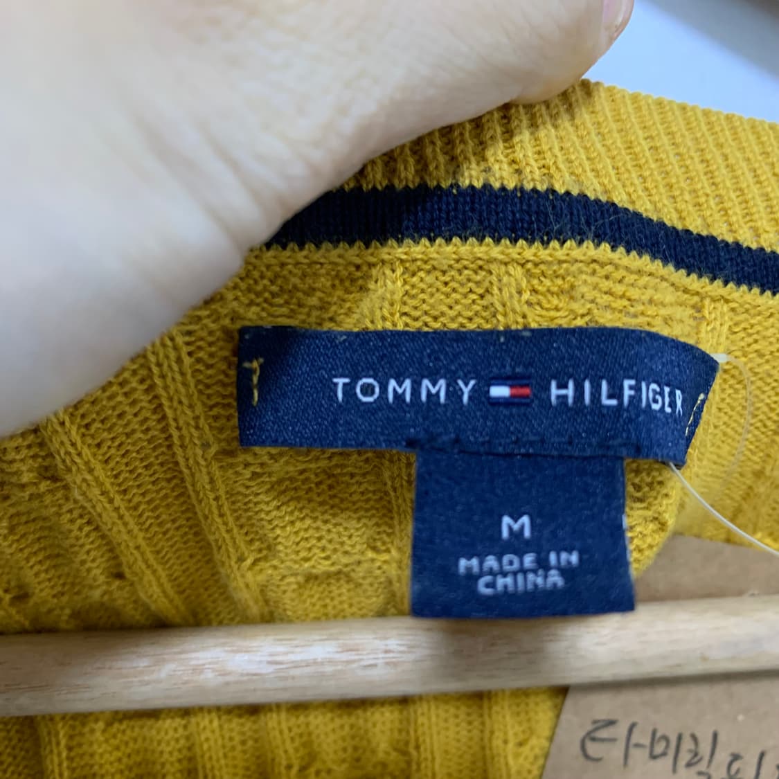 타미힐피거 긴팔 케이블 니트 XS 남녀공용 빈티지 상품이미지5