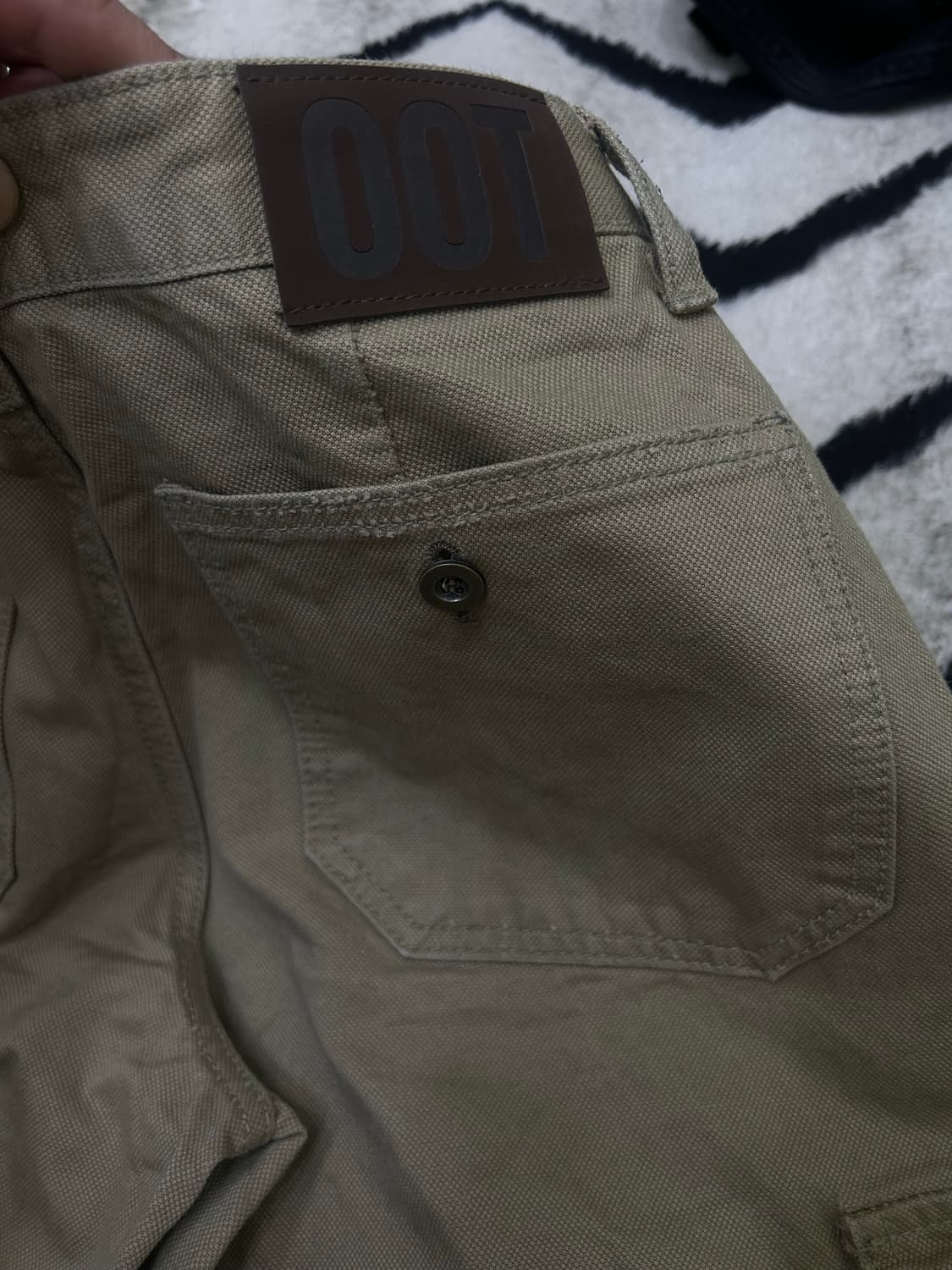 [S]OOT 빈티지 캔버스 와이드 카고 팬츠/베이지 상품이미지3