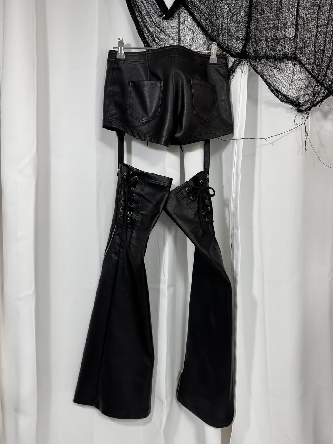 leather detail pants 상품이미지3
