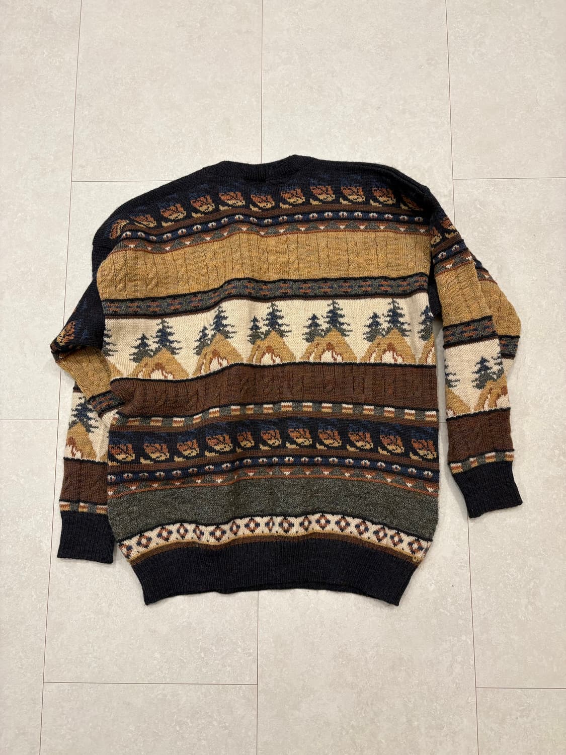 남자 패턴 니트 상품이미지2