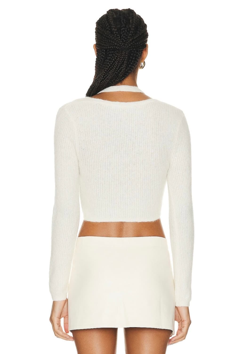 알렉산더왕 홀터넥 레이어드 크롭 가디건 바이올렛 상품이미지5