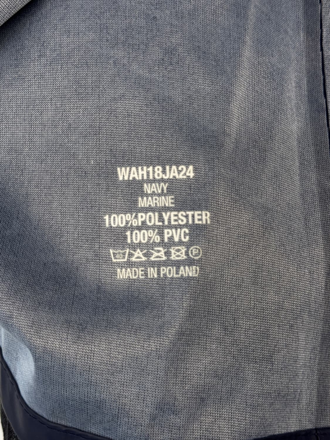 베트멍 pvc 레인코트 네이비 상품이미지8