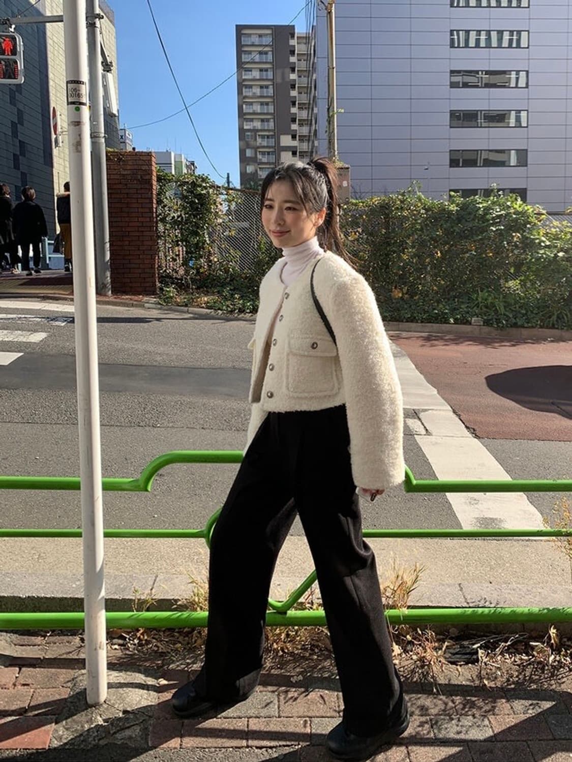 트랜디어패럴 양기모 팬던트 핀턱 와이드 슬랙스 상품이미지7