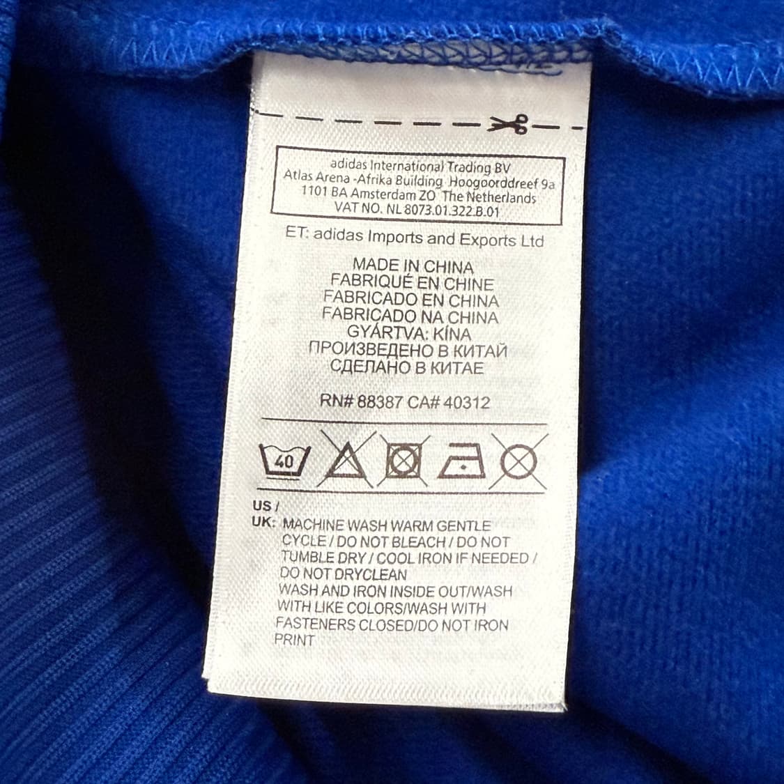 [정품/L] 아디다스 파이어버드 트랙탑 져지 블루 b17 상품이미지7
