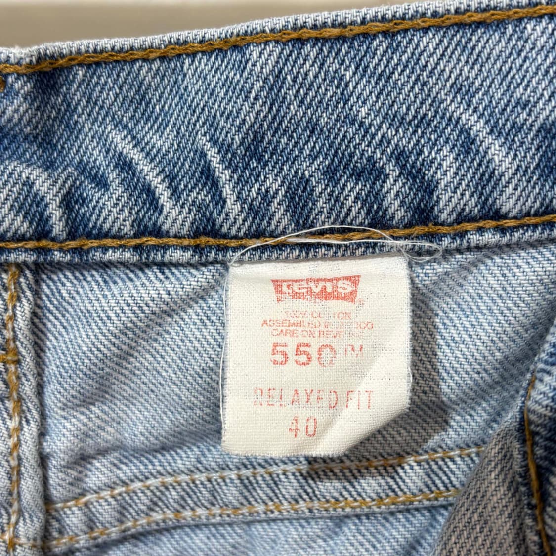 90년대 리바이스 릴렛스핏 550데님쇼츠  상품이미지5