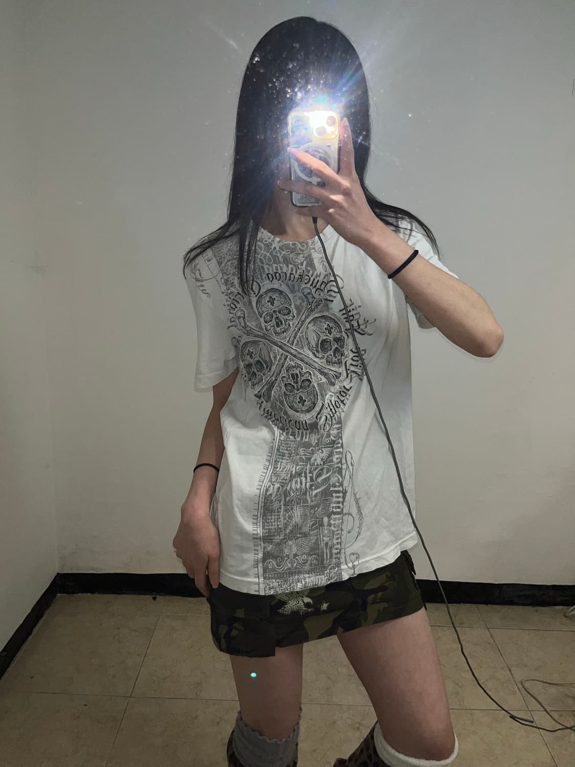 Buckaroo 스컬 패치 프린팅 티셔츠  상품이미지2