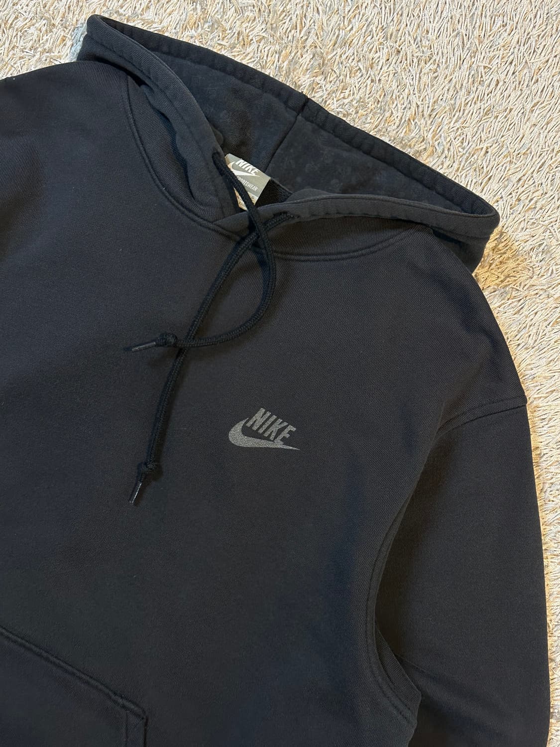 희귀) 00's 나이키 올드스쿨 반달스 스컬로고 후드티 블랙 상품이미지3