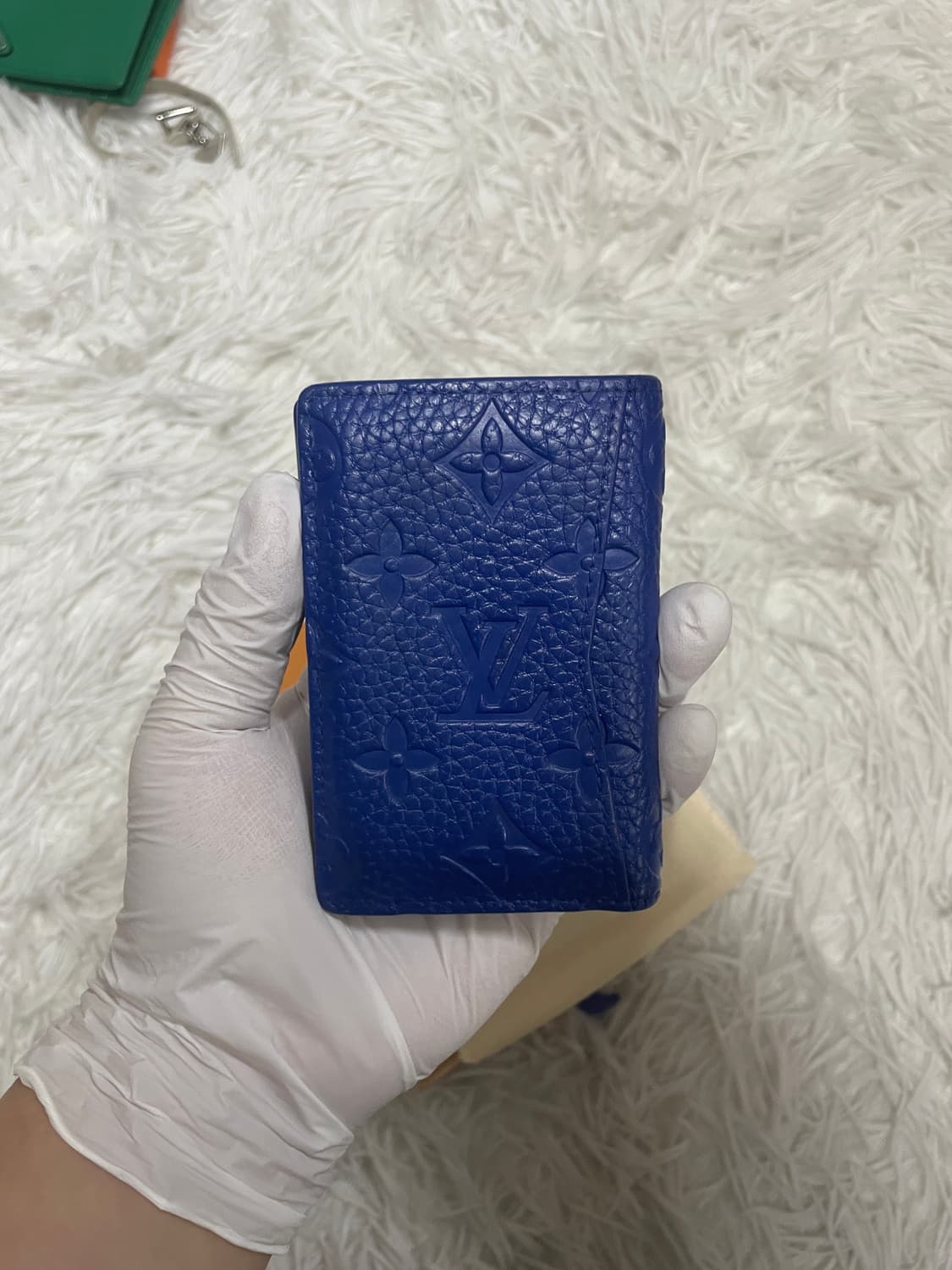 [한정판] [풀구성] [S+급] 루이비통 토뤼옹 오거나이저 카드지갑 블루 상품이미지3