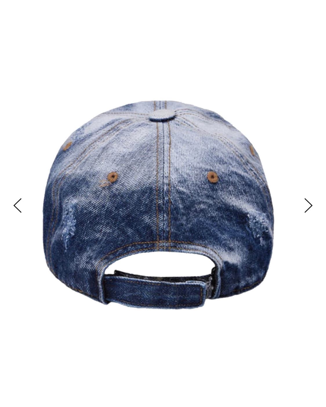 1회착) 더뮤지엄비지터 워시드 데님 볼캡 상품이미지2
