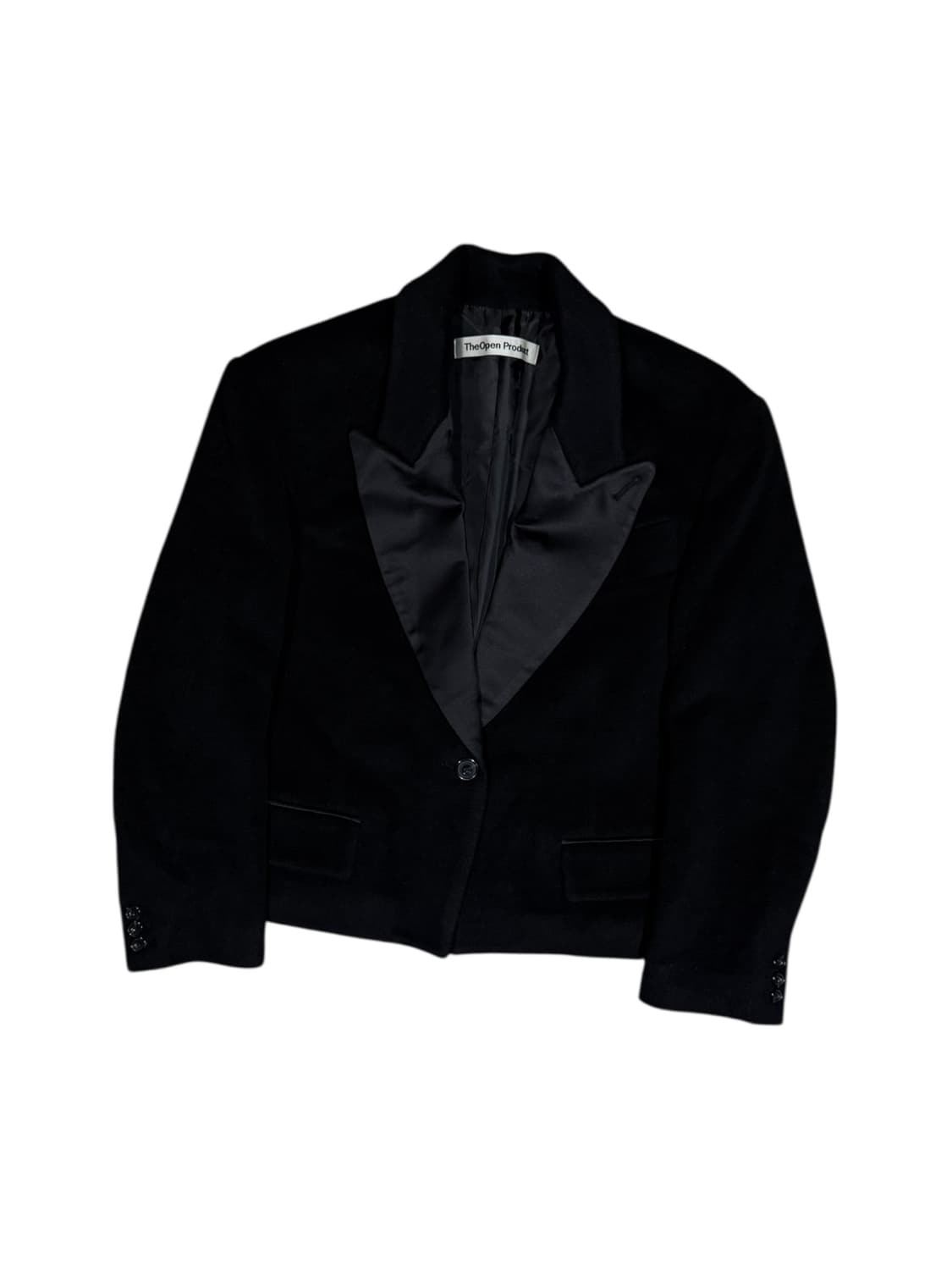 TheOpen Product 더오픈 프로덕트 울 크롭 블레이저 상품이미지1