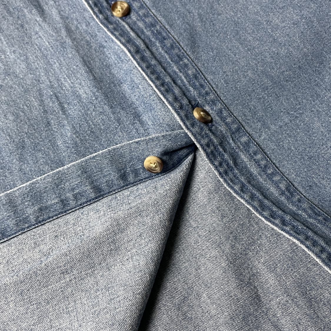 SOUTH BAY 사우스베이 빈티지 패치포켓 코튼 데님셔츠 상품이미지4