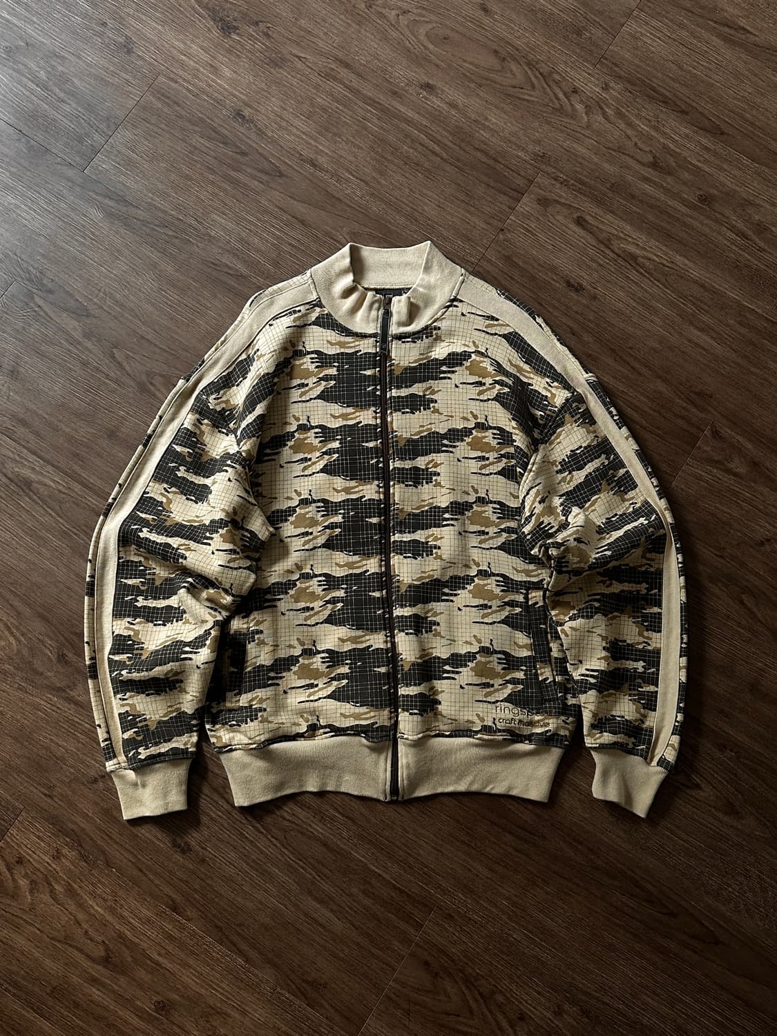 Ringspun 카모 그래프 체크 져지 집업 상품이미지8