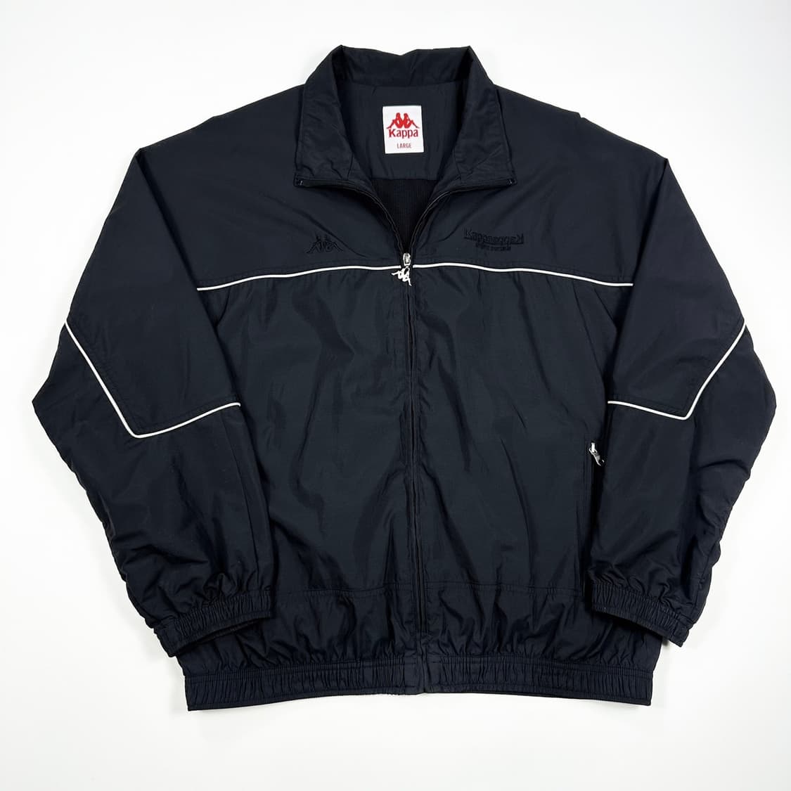 카파 블랙 나일론 자수 바람막이 자켓 (L) 상품이미지2