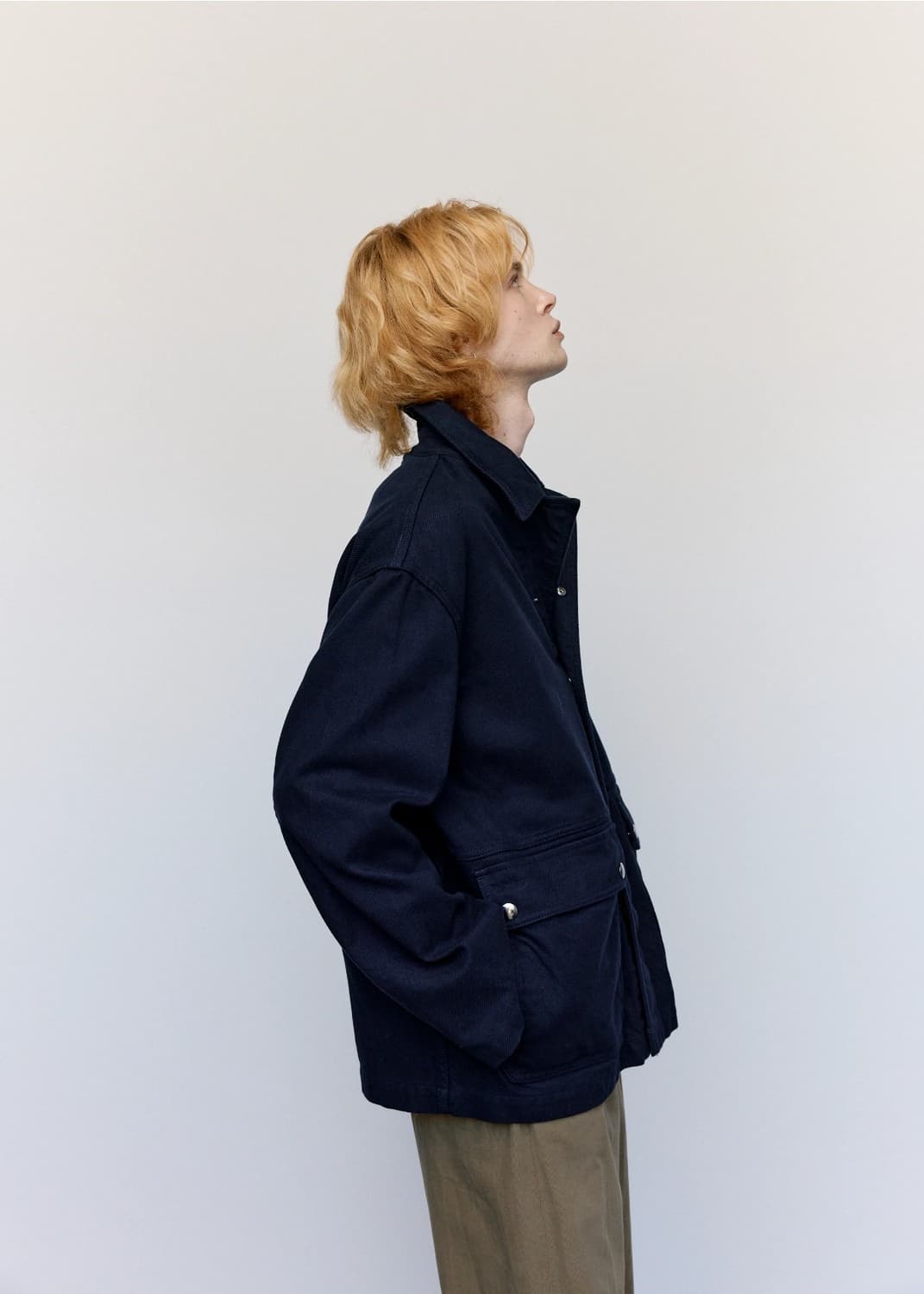 [S] 더로우 the row 프랭크 frank 코튼 자켓 인디고 상품이미지8