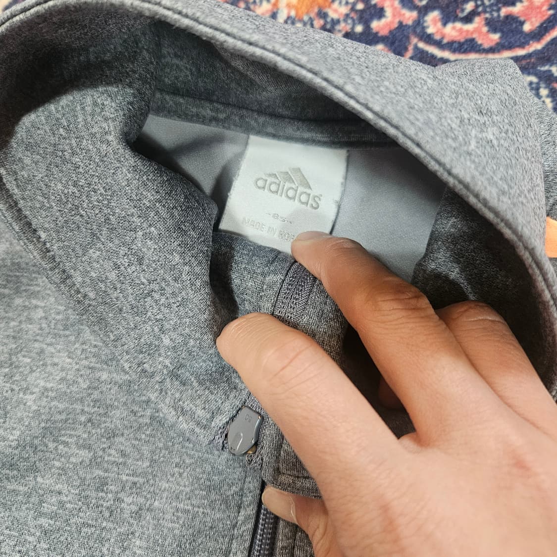 아디다스(Adidas) 그레이 살구배색 저지
S size 상품이미지6