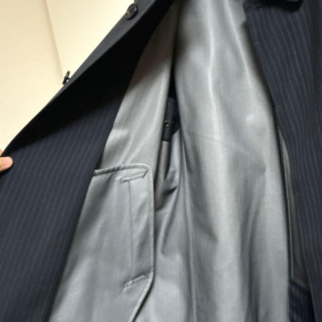 꼼데가르송 옴므 스트라이프 발마칸 코트 상품이미지4