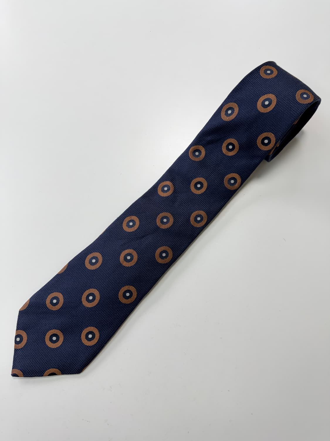 빈티지 도트패턴 실크 넥타이 8cm 상품이미지1
