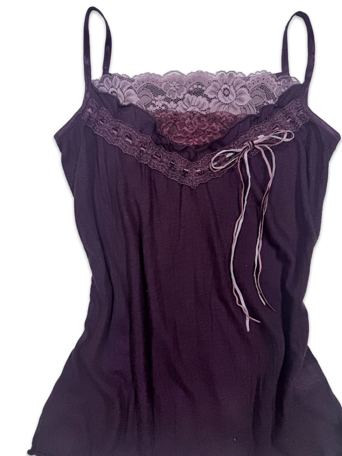 빈티지 바이올렛 모리 레이스 슬리브리스 상품이미지2