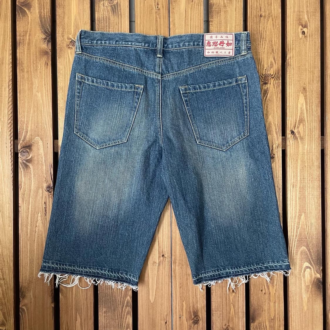 일본 빈티지 용자수 데님 반바지 37in 상품이미지2