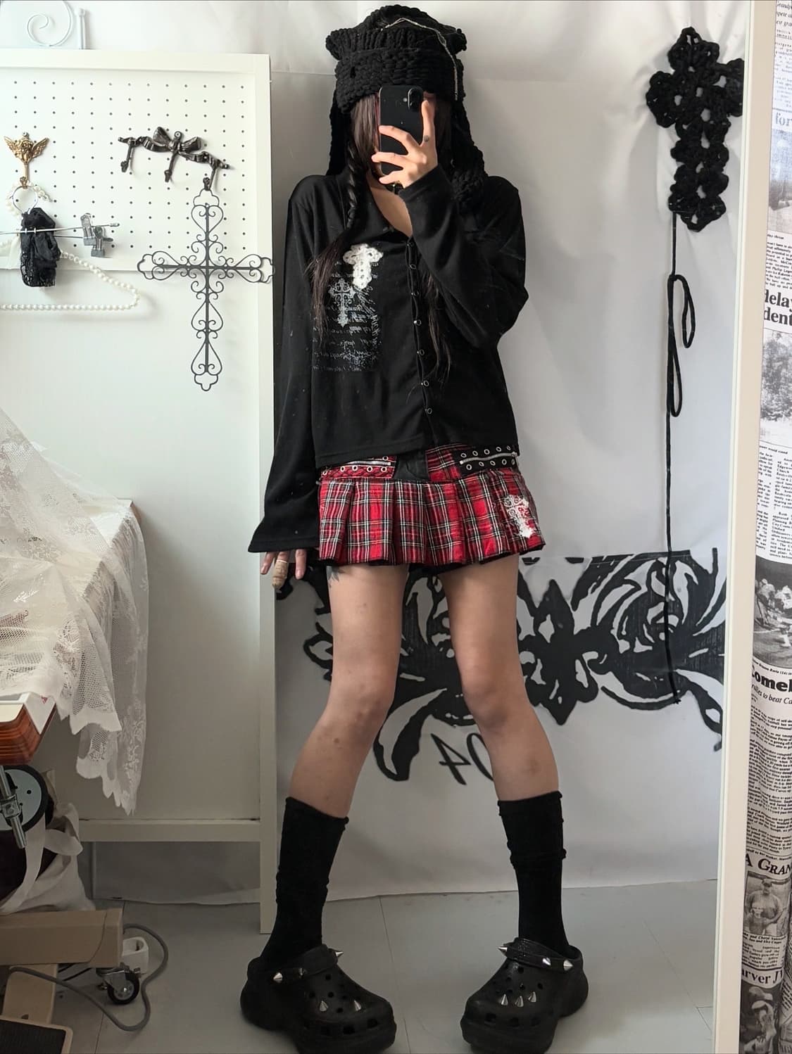 • Black Cross Patch Cardigan  상품이미지2