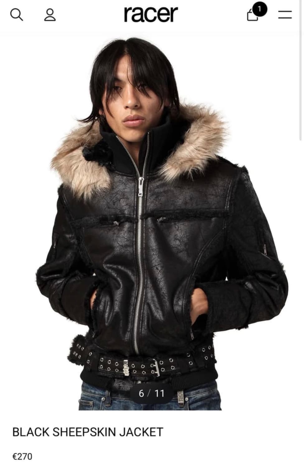 racer 쉽스킨 자켓 구합니다! 상품이미지1