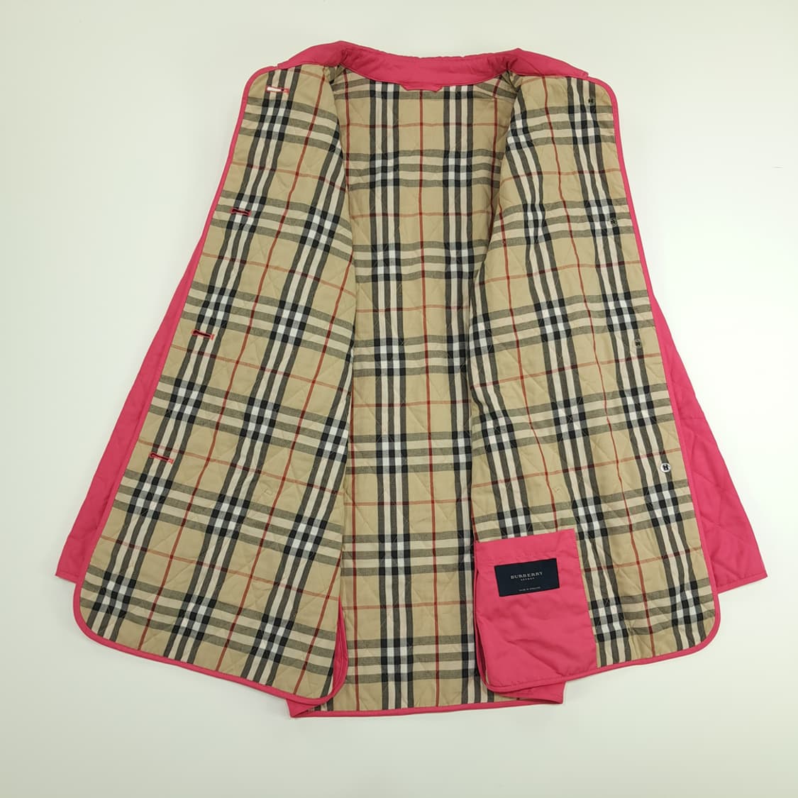 CN651W M 버버리 런던 핑크 퀄팅 자켓 상품이미지6
