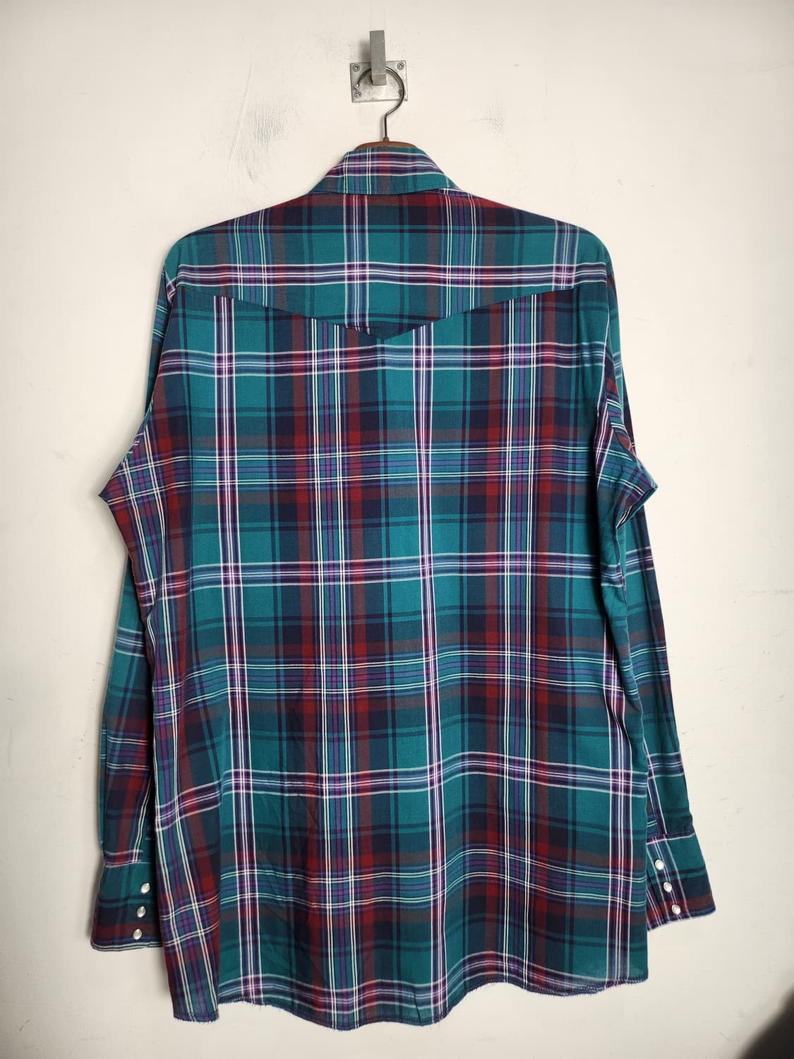 랭글러 웨스턴 체크 셔츠 상품이미지5