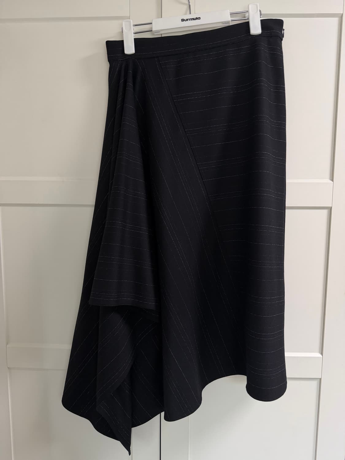 코스 스트라이프 언발 울스커트  상품이미지2