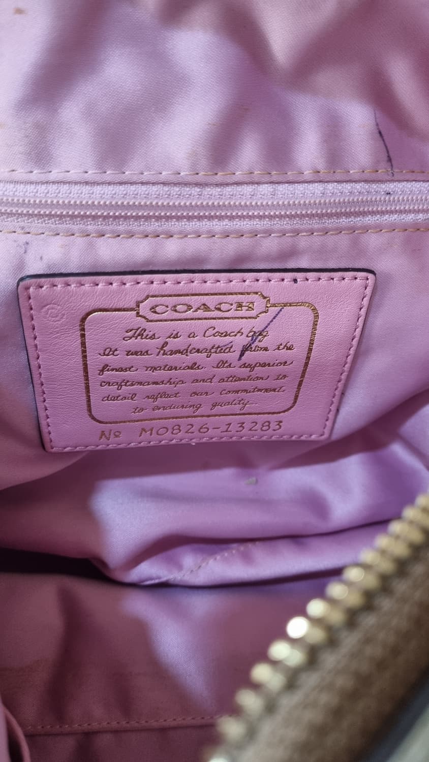 코치 시그니처 자가드 골드 숄더백 빈티지코치 갸루 y2k 히메 상품이미지8