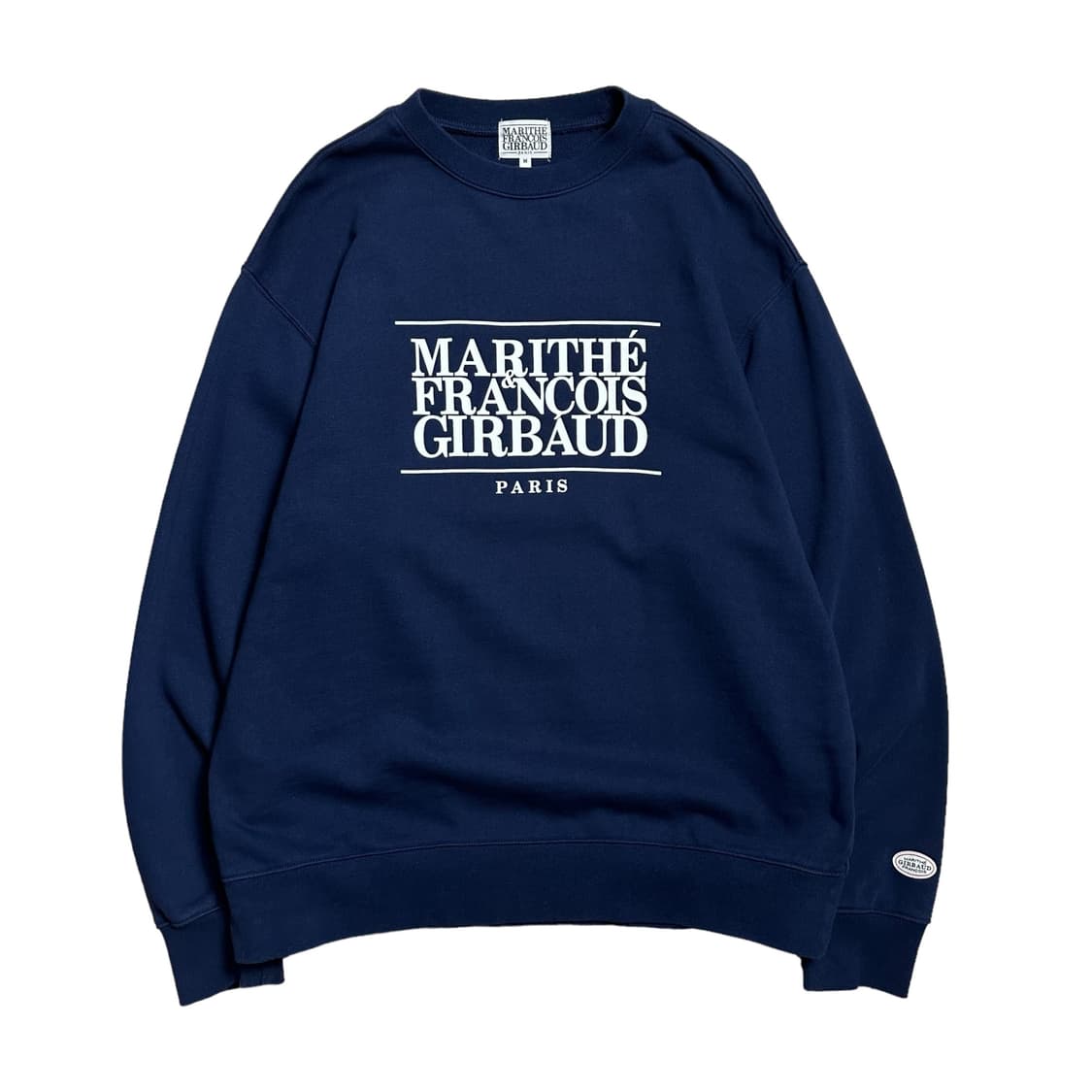 마리떼프랑소와저버 미들로고 네이비 맨투맨 상품이미지2