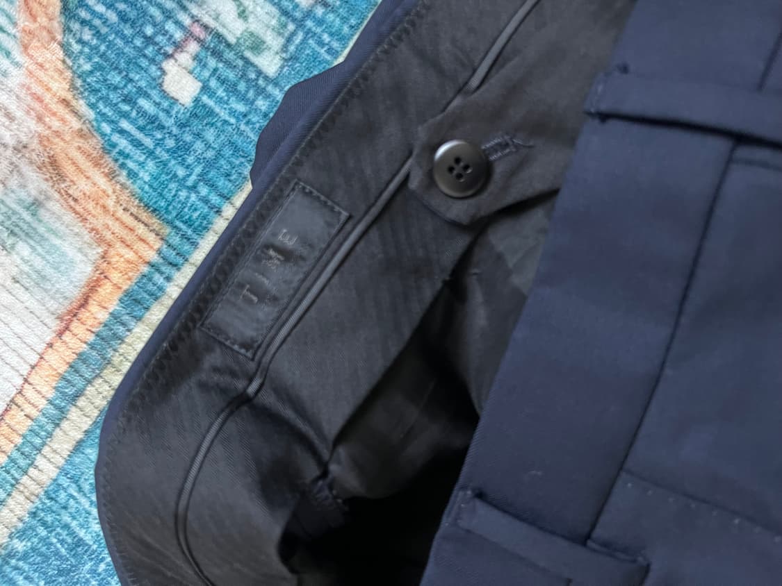 타임 옴므 슬랙스 네이비 컬러 상품이미지7