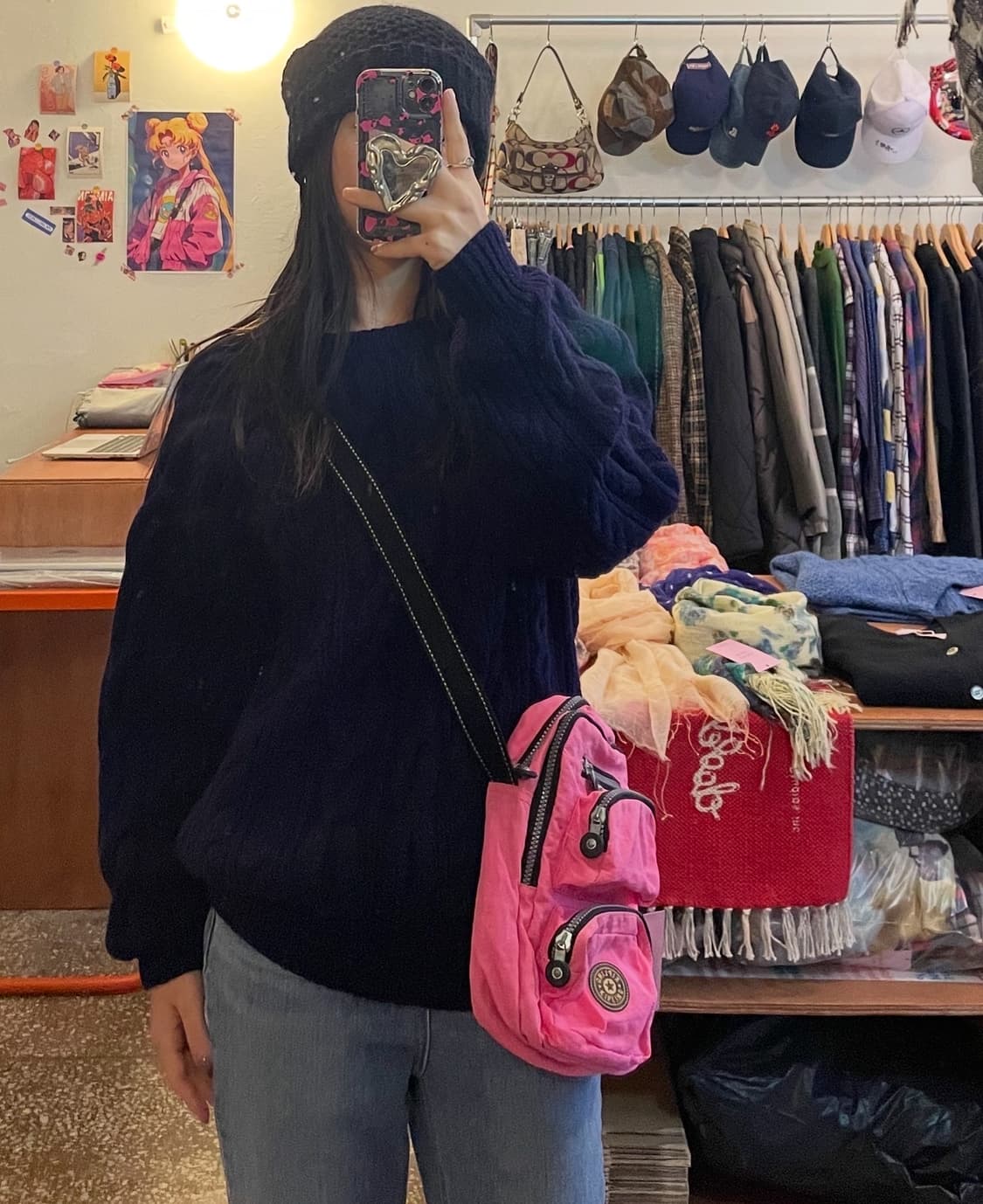 딥퍼플 케이블 니트 스웨터 [무배] 상품이미지4