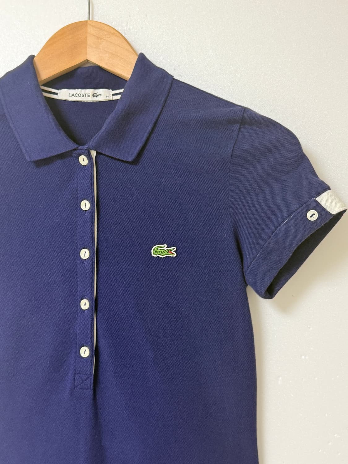 💙LACOSTE 라코스테 카라 원피스 네이비 반팔 44-55💙 상품이미지5