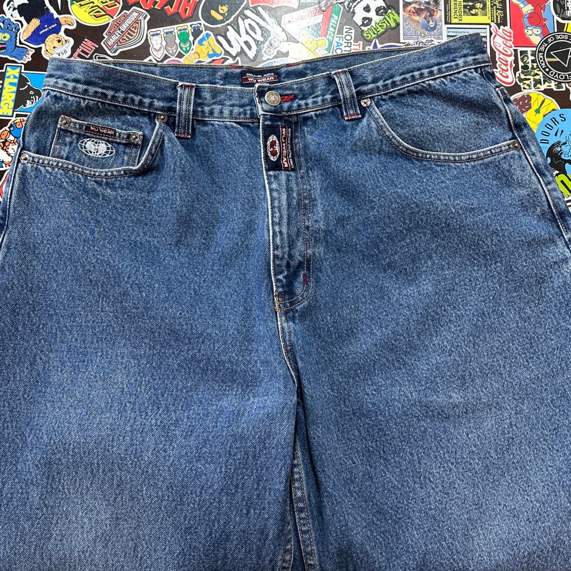 90s Wu wear 우 웨어 우탱클랜 데님 팬츠 36 상품이미지6
